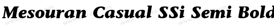 Mesouran Casual SSi Semi Bold字体转换
